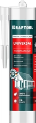 KRAFTOOL  300 мл, белый, универсальный силиконовый герметик (41253-0) 41253-0