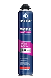 ЗУБР  PRO FIX, 750 мл, пистолетный, универсальный клей-пена, Профессионал (41150) 41150
