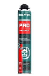 KRAFTOOL  PRO, 750 мл, пистолетная, всесезонная, SVS, не залипающий клапан, выход до 45 л, монтажная пена (41182) 41182_z01