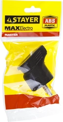 STAYER  MAXElectro, черная, 16 А/220 В, 1300 Вт, угловая вилка (55161-B) 55161-B