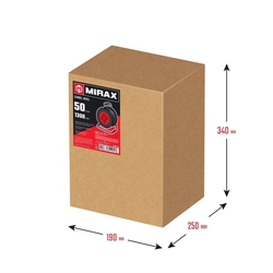 MIRAX ПВС, 2 х 0.75 мм2, 50 м, 1300 Вт, удлинитель на катушке (55052-50) 55052-50