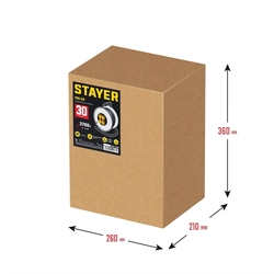 STAYER  PRO-315, КГ, 3 x 1.5 мм2, 30 м, 3700 Вт, IP44, силовой удлинитель на стальной катушке (55077-30) 55077-30_z01