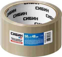 СИБИН  48 мм, 50 м, 40 мкм, прозрачная, клейкая лента (12055-50-20) 12055-50-50_z02