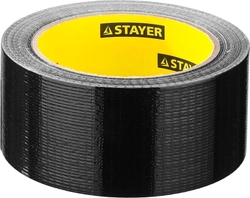 STAYER  48 мм, 25 м, черная, армированная лента, Professional (12086-50-25) 12086-50-25