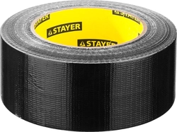 STAYER  48 мм, 45 м, черная, армированная лента, Professional (12086-50-50) 12086-50-50