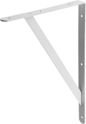 STAYER  400 х 280 х 30 х 4 мм, белый, усиленный уголок-кронштейн (37423-1) 37423-1