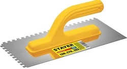 STAYER  130 х 270 мм, зуб 6 х 6 мм, штукатурная гладилка (08012-06) 08012-06_z01