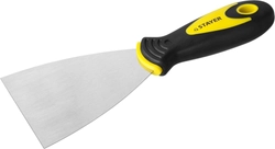 STAYER  MAXFlat, 100 мм, профилированное полотно, двухкомпонентная ручка, нержавеющий, шпатель (10041-10) 10041-10