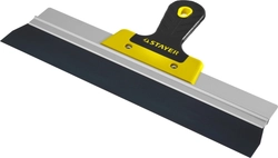 STAYER  PROFlat, 350 мм, усиленная алюминиевая направляющая, двухкомпонентная ручка, анодированный, фасадный шпатель, Professional (10045-35) 10045-35
