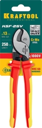 KRAFTOOL  KSF-25V, d 13 мм, 250 мм, VDE, 1000 В, усиленный, диэлектрический кабелерез (23334-25V) 23334-25V