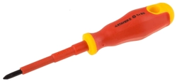 STAYER  Electro, PH1 х 80 мм, диэлектрическая отвертка, Professional (25142-1-08) 25142-1-08