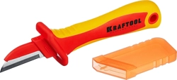 KRAFTOOL  KN-1, 1000 В, прямой, диэлектрический нож электрика (45401) 45401