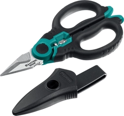 KRAFTOOL  ELECTRIC, 4 в 1, 160 мм, с чехлом, ножницы электрика (23356) 23356