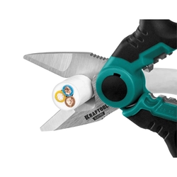 KRAFTOOL  ELECTRIC, 4 в 1, 160 мм, с чехлом, ножницы электрика (23356) 23356