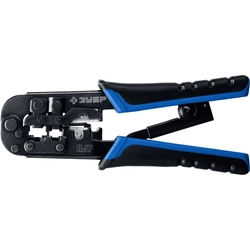 ЗУБР  RJ7, (RJ45, RJ11, RJ12), 203 мм, универсальный кримпер, Профессионал(22650) 22650