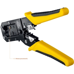 STAYER  S-RJ, (RJ45, RJ11, RJ12), универсальный кримпер, Professional (22652) 22652