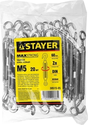 STAYER  DIN 1480, М5, 20 шт, талреп крюк-кольцо (30515-05) 30515-05