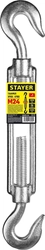 STAYER  DIN 1480, М24, 1 шт, талреп крюк-крюк (30525-24) 30525-24