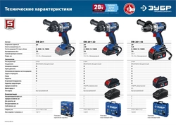 ЗУБР  Т7, 20 В, 70 Н·м, 2 АКБ (4 А·ч), бесщеточная дрель-шуруповерт, кейс, Профессионал (DB-201-42) DB-201-42
