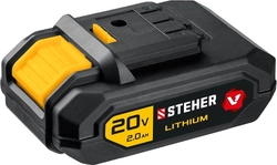STEHER  V1, 20 В, 2.0 А·ч, аккумуляторная батарея (V1-20-2) V1-20-2