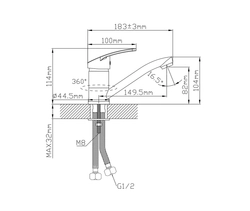 Смеситель L3001MSh oasis 2194