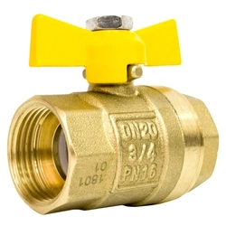 Кран шаровой газовый STI ГГ бабочка 20 т 00000003682