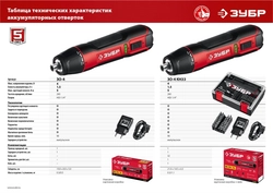 ЗУБР  3.6 В, аккумуляторная отвертка (ЗО-4) ЗО-4