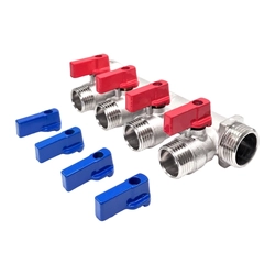Коллектор распределительный STI ГШ 3/4" (НР 1/2"х4 вых.) т тт000019003