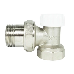 Клапан запорный угловой STI 1/2" т 00000003165