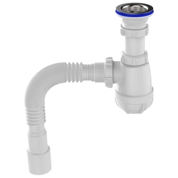 B0115 Сифон для кухни 1½"х40 с гибкой трубой 40х40-50 т тт000009750