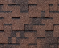 Черепица гибкая RoofShield Фемили Эко Лайт Модерн коричневый с оттенением GL 233652