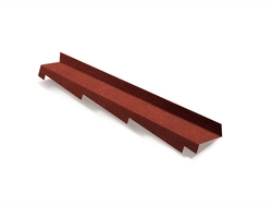 Планка примыкания левая для композитной черепицы Metrotile красный (1,25м) GL 153493