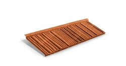 Лист композитной черепицы Metrotile WoodShake терракотовый GL 255246