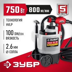 ЗУБР  750 Вт, краскопульт электрический, воздушный (КПЭ-750) КПЭ-750