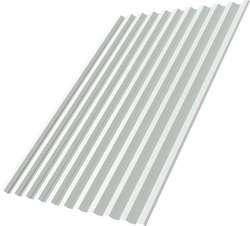 Профнастил С21R Grand Line 0,5 ПЭ RAL 9003 сигнальный белый GL 756378