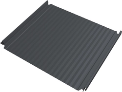 Кликфальц Double Pro Гофр Grand Line 0,45 Drap ТР слим с пленкой на замках RAL 7024 мокрый асфальт GL 806051
