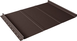 Кликфальц Line Grand Line 0,45 Drap TwinColor с пленкой на замках RAL 8017 шоколад GL 805978